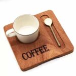 زیرلیوانی چوبی مدل COFFEE