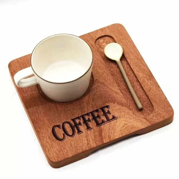 زیرلیوانی چوبی مدل COFFEE